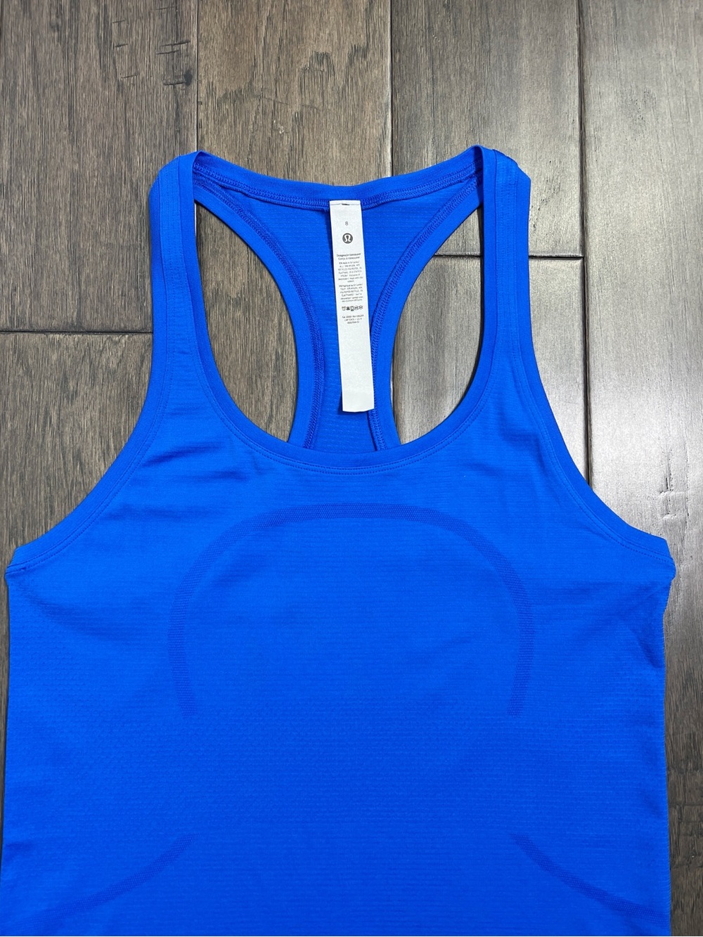 Lululemon NWOT Swiftly Tech Racerback Tank Top 2.0 *Race Length Blazer Blue Tone - Picture 4 of 9